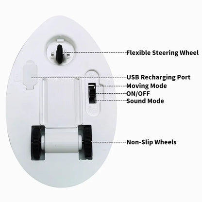 Electric Interactive Mouse Cat Toys Funny Plush Toy Smart Pet Interactive Movement Toys Fast Moving Pet Cat Accessories