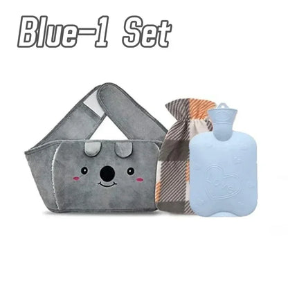 3Pcs Hot Water Bag Waist Cover Belt Stomach Abdominal Warming Band Warm Waist Cover Belt for Neck Hand with Hot Water Bottle Bag