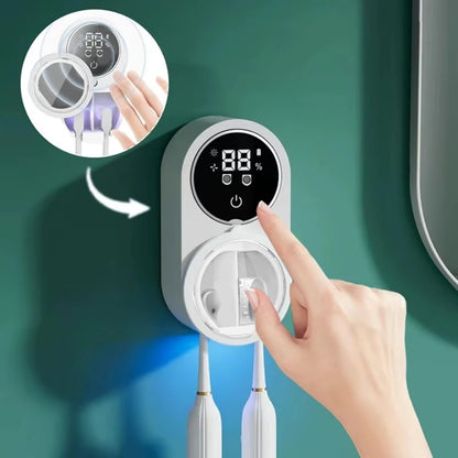 1 intelligent toothbrush sterilizer, toothbrush holder disinfection device, toothbrush storage rack